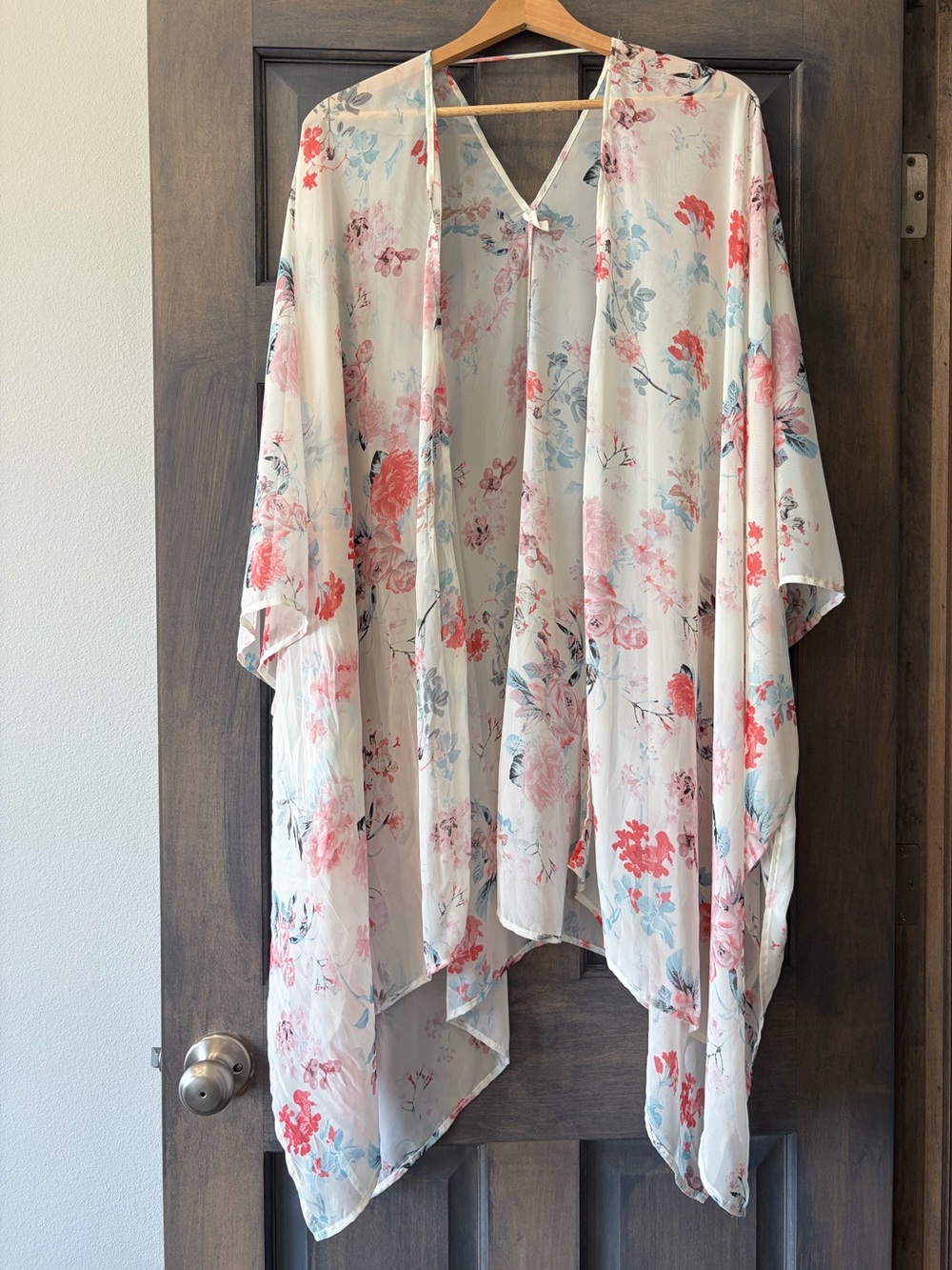 Pinkblush Floral Kimono in Soft Pastels